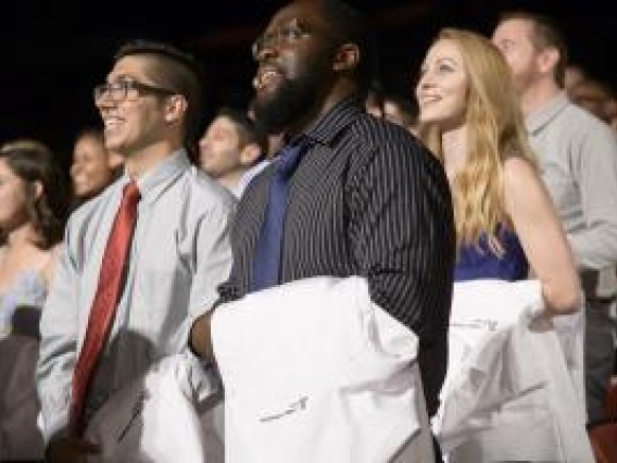 White Coat Ceremony Recognizes Students who Started Medical School During the Pandemic