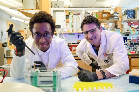 Chaz DeCoteau (left) and Samuel K. Campos, PhD (right)