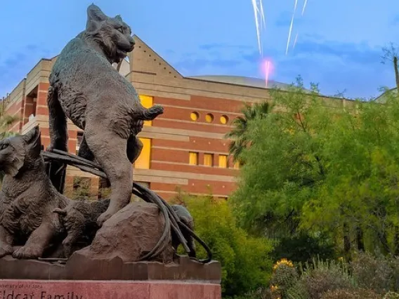 Main campus statue