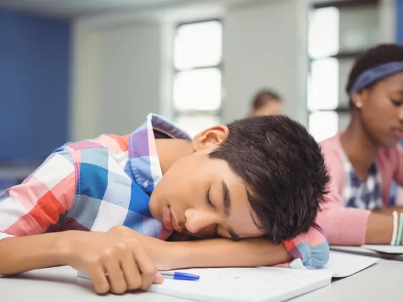 Sleep and School hero