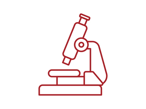 microscope line icon