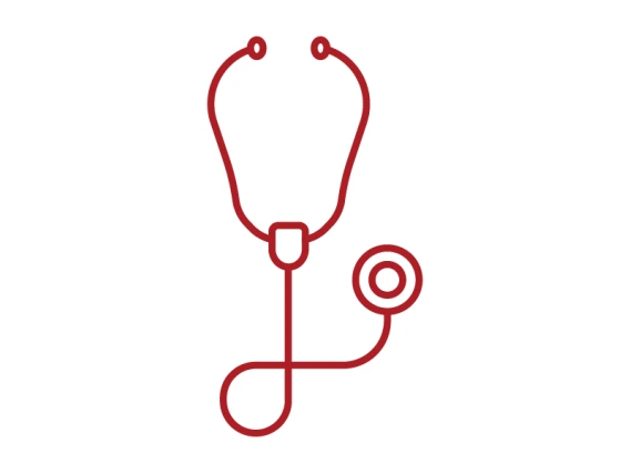 stethoscope line icon