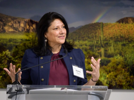 Dr. Sunita Mishra at the Endowed Faculty Luncheon, 2025