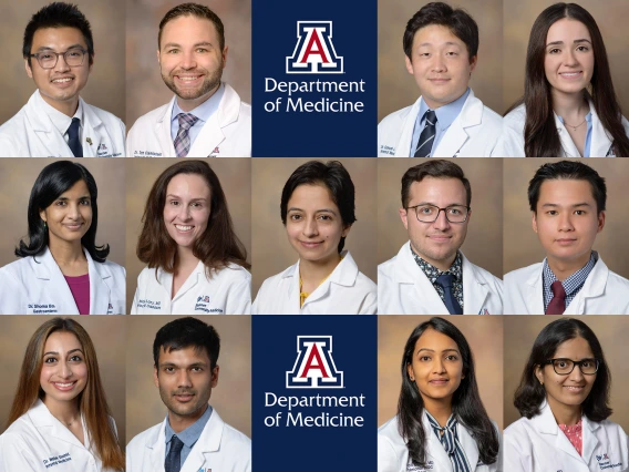 [Collage of profile images of 2023-25 winners of Bressler-Alpert Travel Society awards to assist Department of Medicine trainees in presenting their original research at academic conferences, symposiums and meetings.]