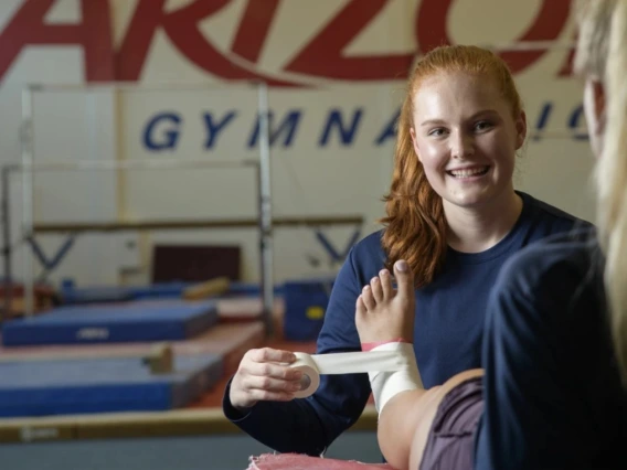 athlete receiving medical care at University of Arizona
