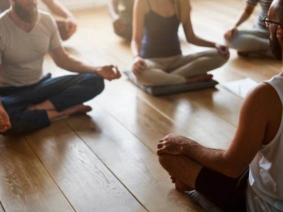group yoga class