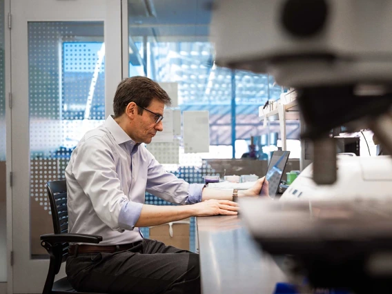 [Stefano Guerra, MD, PhD, MPH, a professor in the Department of Medicine’s Division of Pulmonary, Allergy, Critical Care & Sleep Medicine and the Henry E. Dahlberg Chair in Asthma Research at the U of A College of Medicine – Tucson, will lead a new study to analyze blood samples and identify a biomarker that could indicate an increased risk of contracting adult chronic obstructive pulmonary disease.]