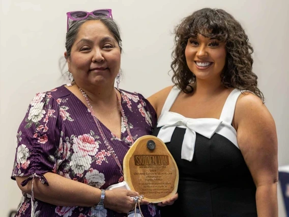 Agnes Attakai receives inaugural Skoden UA award 