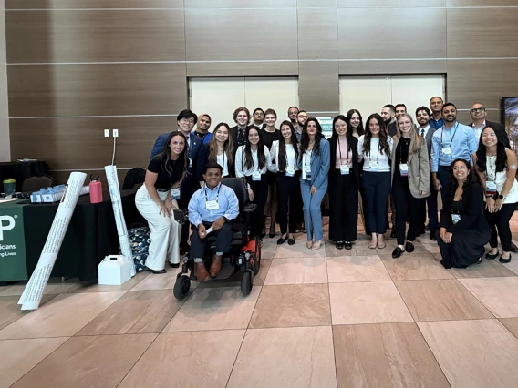 [A group photo just some of the students, residents and faculty from the Department of Medicine participating in the 2025 American College of Physicians – Arizona Chapter Scientific Meeting held Nov. 14-15 in Mesa, Arizona.]