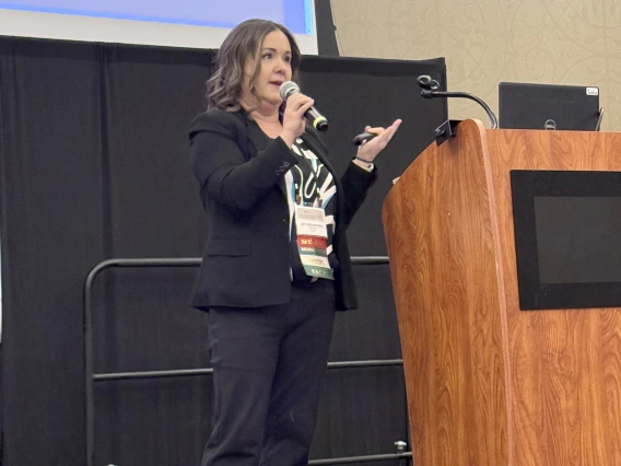 [Lecture on “What’s New in Women’s Health?” with Joy Bulger Beck, MD, FACP, clinical assistant professor, Division of General Internal Medicine, Geriatrics & Palliative Medicine.]