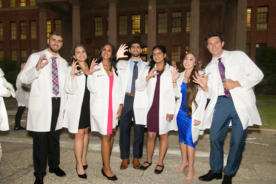 white coat celebration