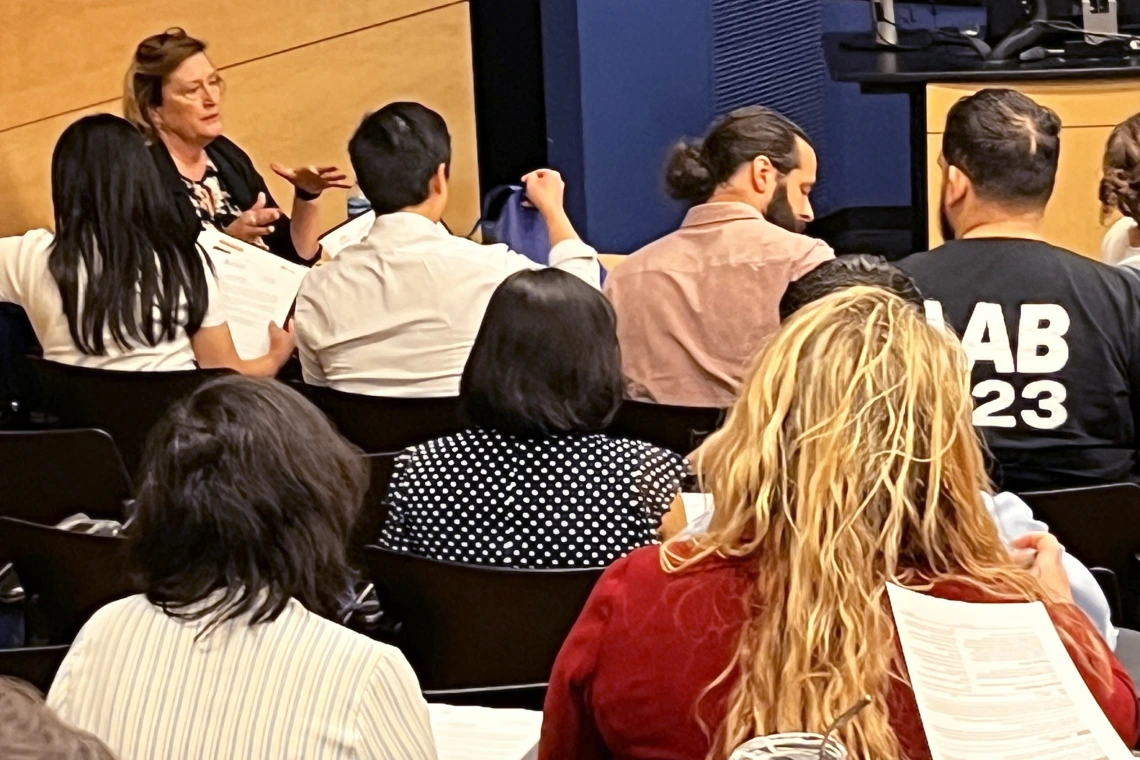 [IM Residency – Tucson program manager Mary Gosciminski explains the role that staff play in making sure new residents know where they’re supposed to be when and other services to ensure they’re learning what they need to know to provide the best evidence-based, compassionate care while taking care of their wellness needs as well.]