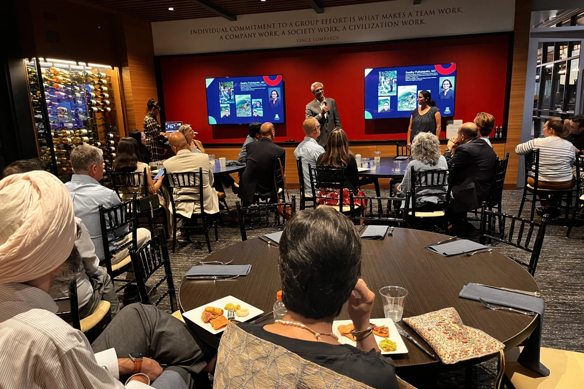 [Pulmonary chief Sairam Parthasarathy, MD, touts the value that Swathi Puthalapattu, MBBS, brings to the division as its representative at the Tucson VA Medical Center and Southern Arizona VA Health Care System.]