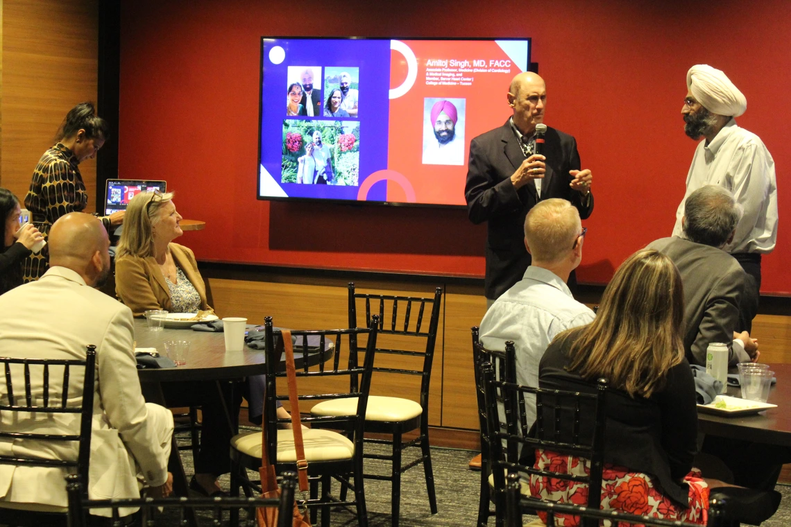 [The Division of Cardiology’s Joe Alpert, MD, speaks on the value that Amitoj Singh, MD, brings to the division and the department.]