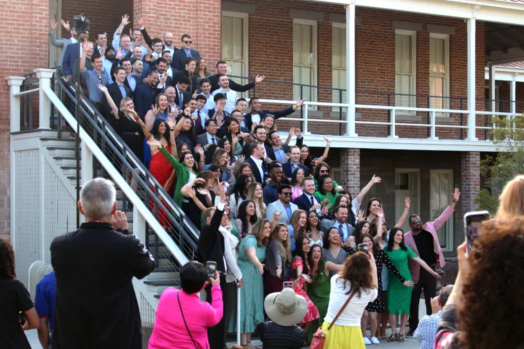 Fourth-year University of Arizona College of Medicine at Tucson medical students gathered at Old Main before learning where they'll launch their careers as new physicians.