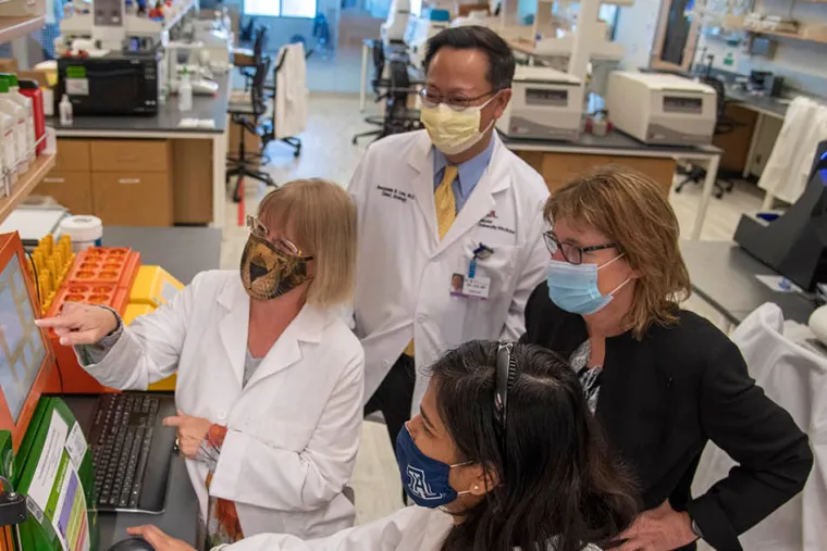 Dr. Cress joins doctoral student Shekha Tahsin and mentors Drs. Miranti and Lee.