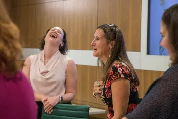 Helene Felman, MD (left), and Allison Huff, DHEd (right)