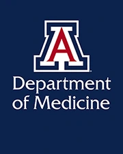 [University of Arizona's block A logo with Department of Medicine below it]