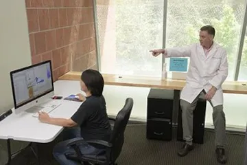 Scientists at work in the Nikolich Lab