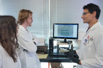From left: Ashlin Schaefbauer, Zach Williamson, and Samuel Campos, PhD