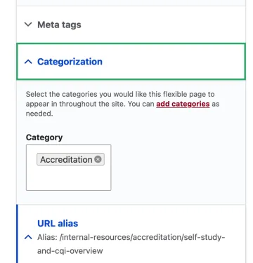 QS2 Editing - Categorize/Tag your Page with your Department to retain Editing Permissions