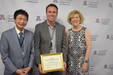 [James K. Liao, MD, Joshua Farr, PhD, and Janet Funk, MD]