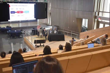 [Center for Biological Informatics & Biostatistics director Justin Starren, MD, PhD, talks about emerging uses of AI in clinical research and the changing landscape that entails for academic investigators both to protect their studies and ensure data integrity.]