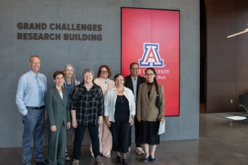 Group shot of Dr. Drummond with the Heat and Health Resilience Innovation Consortium research team.