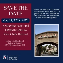 [Flyer for UA Dept of Medicine Leadership Retreat]